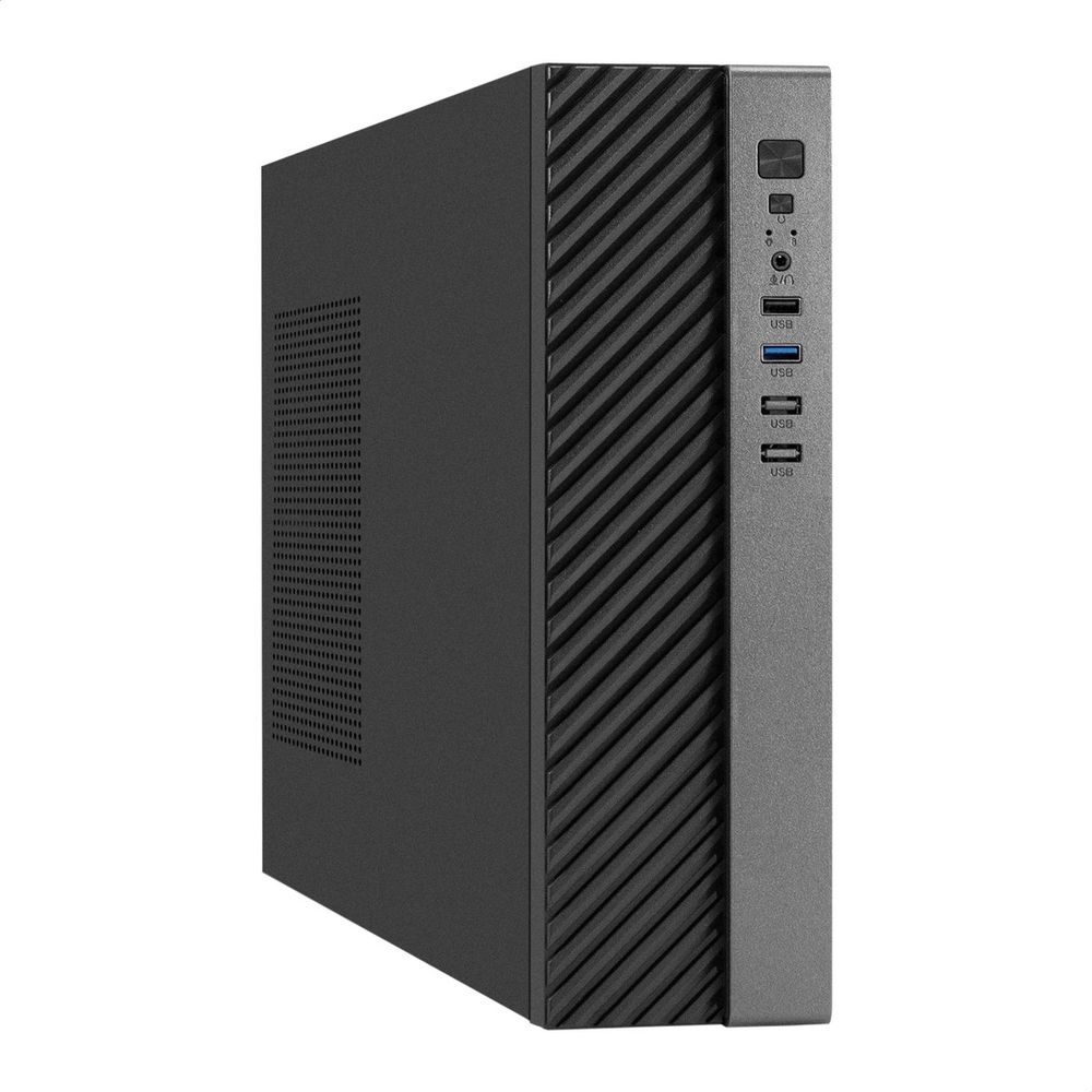 Exegate EX298792RUS Корпус Desktop ExeGate MI-302U-300 (mATX/mini-ITX, TPS300 8см, 1*USB+1*USB3.0, HD аудио, черный)