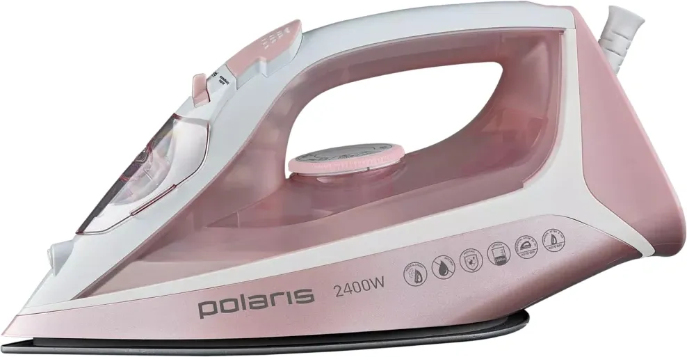 Утюг Polaris PIR 2497AK 2400Вт белый/розовый