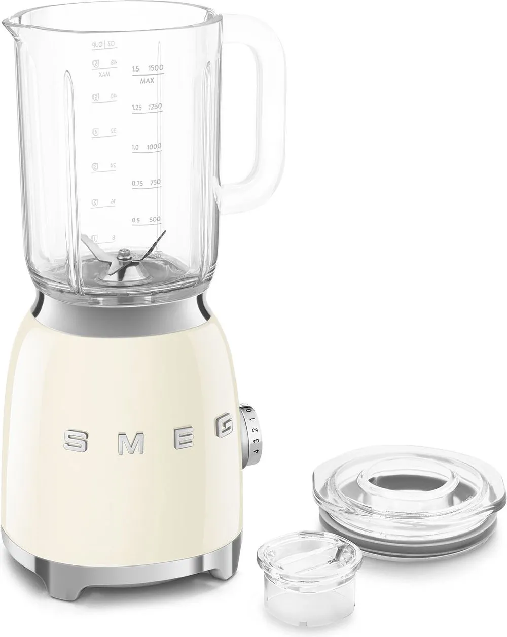 Блендер стационарный Smeg BLF03CREU 800Вт кремовый/серебристый