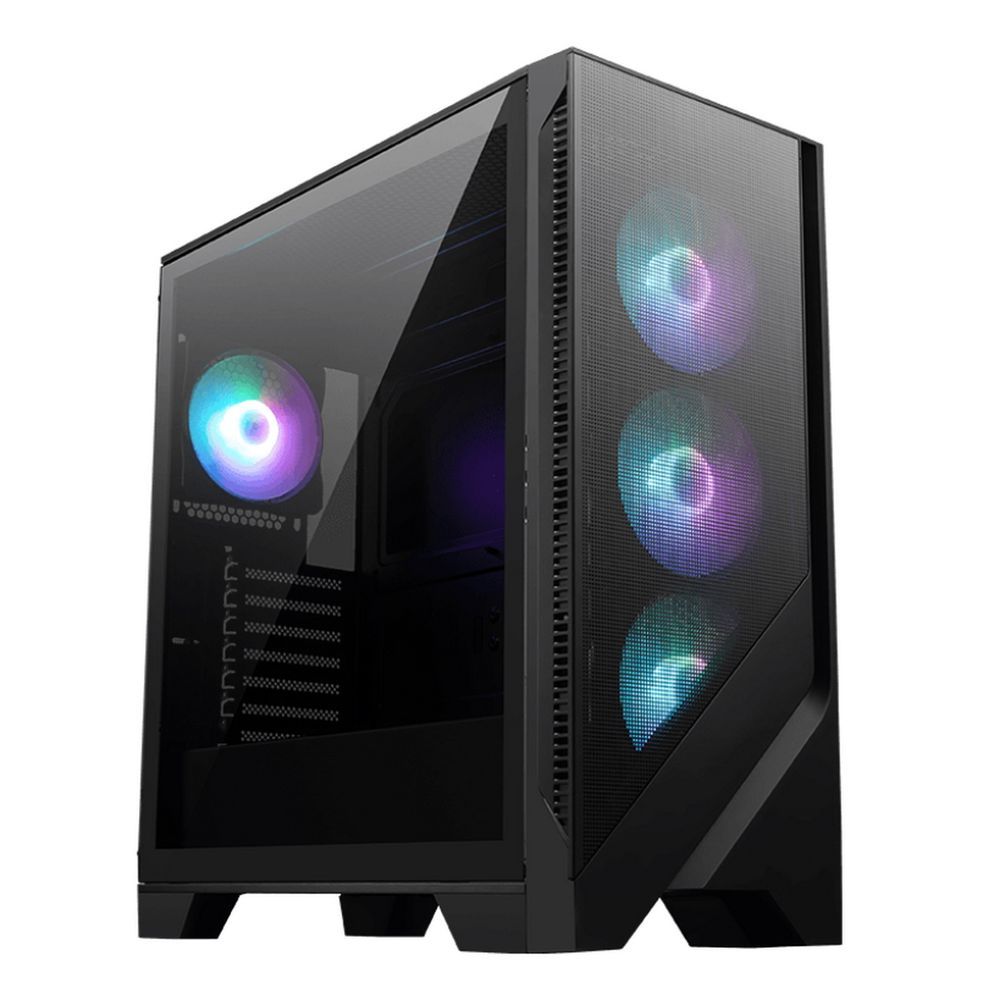 Корпус MSI MAG FORGE 320*R* AirFlow Mid-Tower, ATX, 2xUSB 3.2, Audio I/O, 4x120mm ARGB Fan PWM ARGB Control Board, Tempered Glass Window