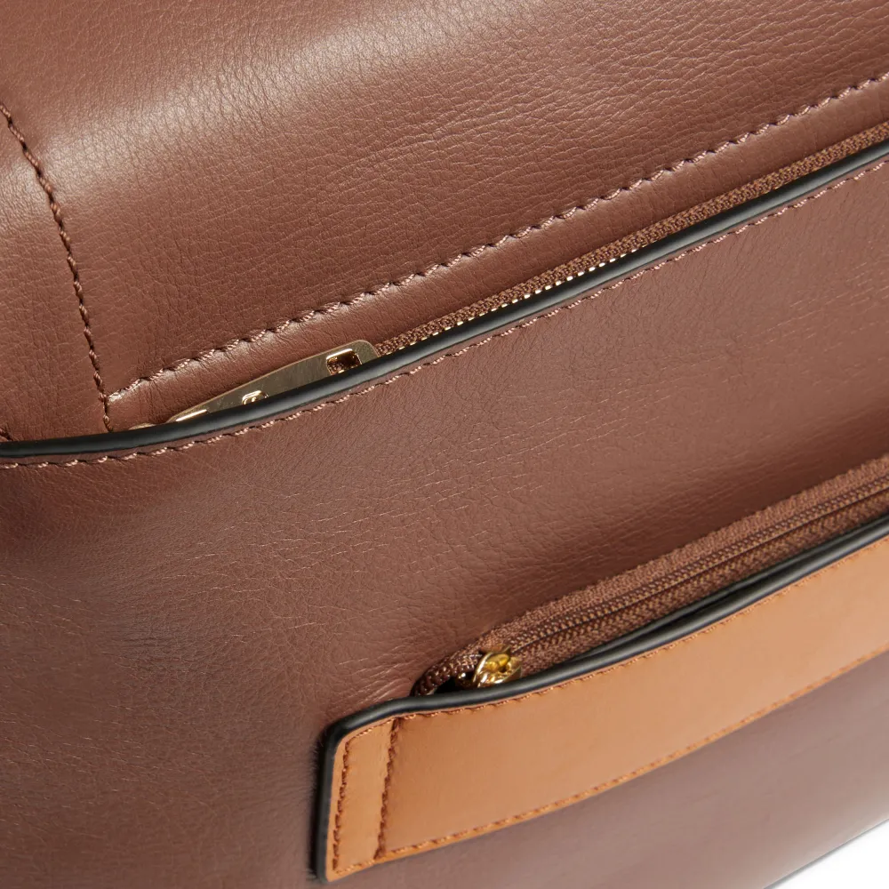Деловая сумка женская Piquadro Circle BD6778W92/MBE с отделением для ноутбука 14" коричневая/бежевая натур.кожа