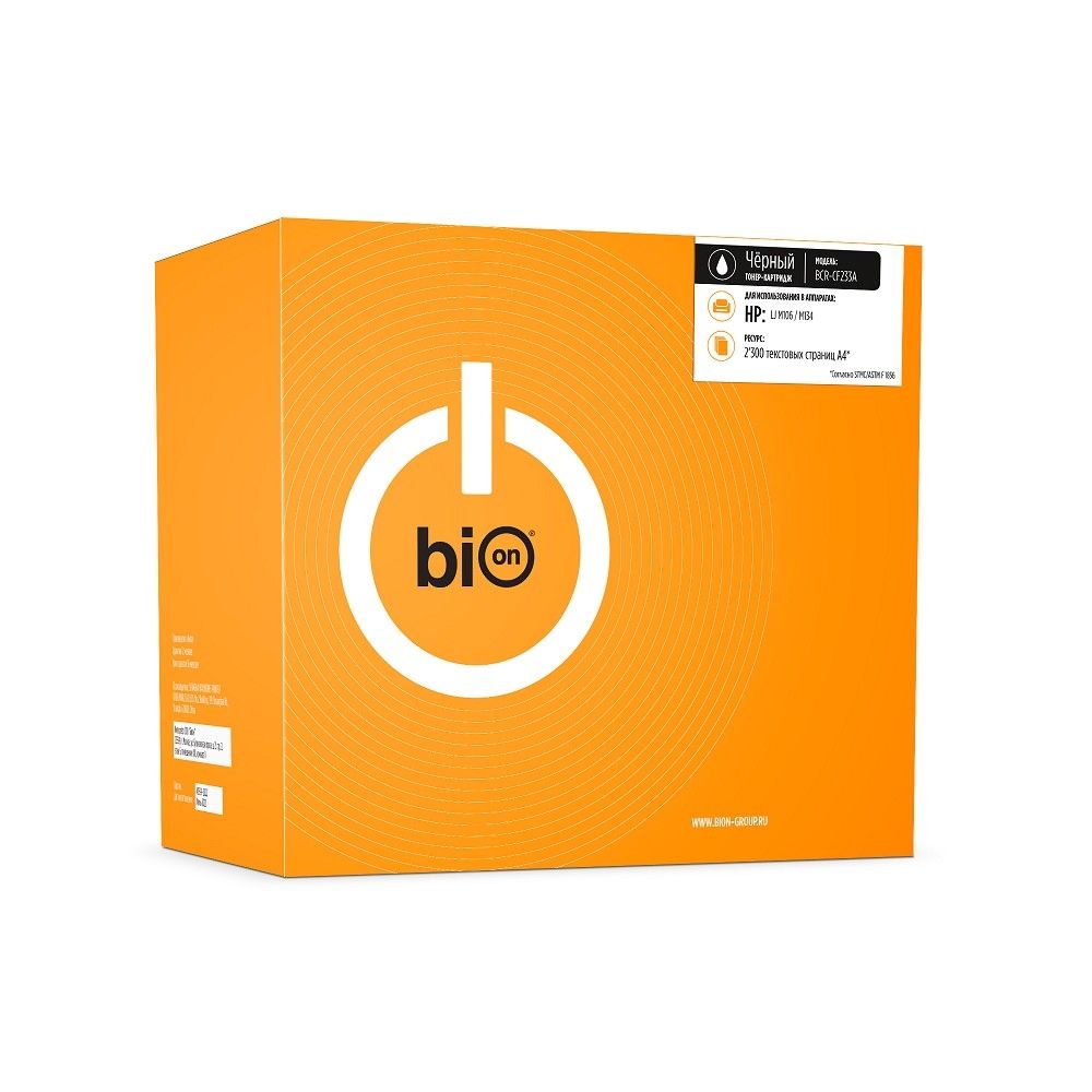 Bion BCR-CF233A Картридж для HP{LaserJet Ultra M106w/M134a/M134fn} (2300  стр.), Черный