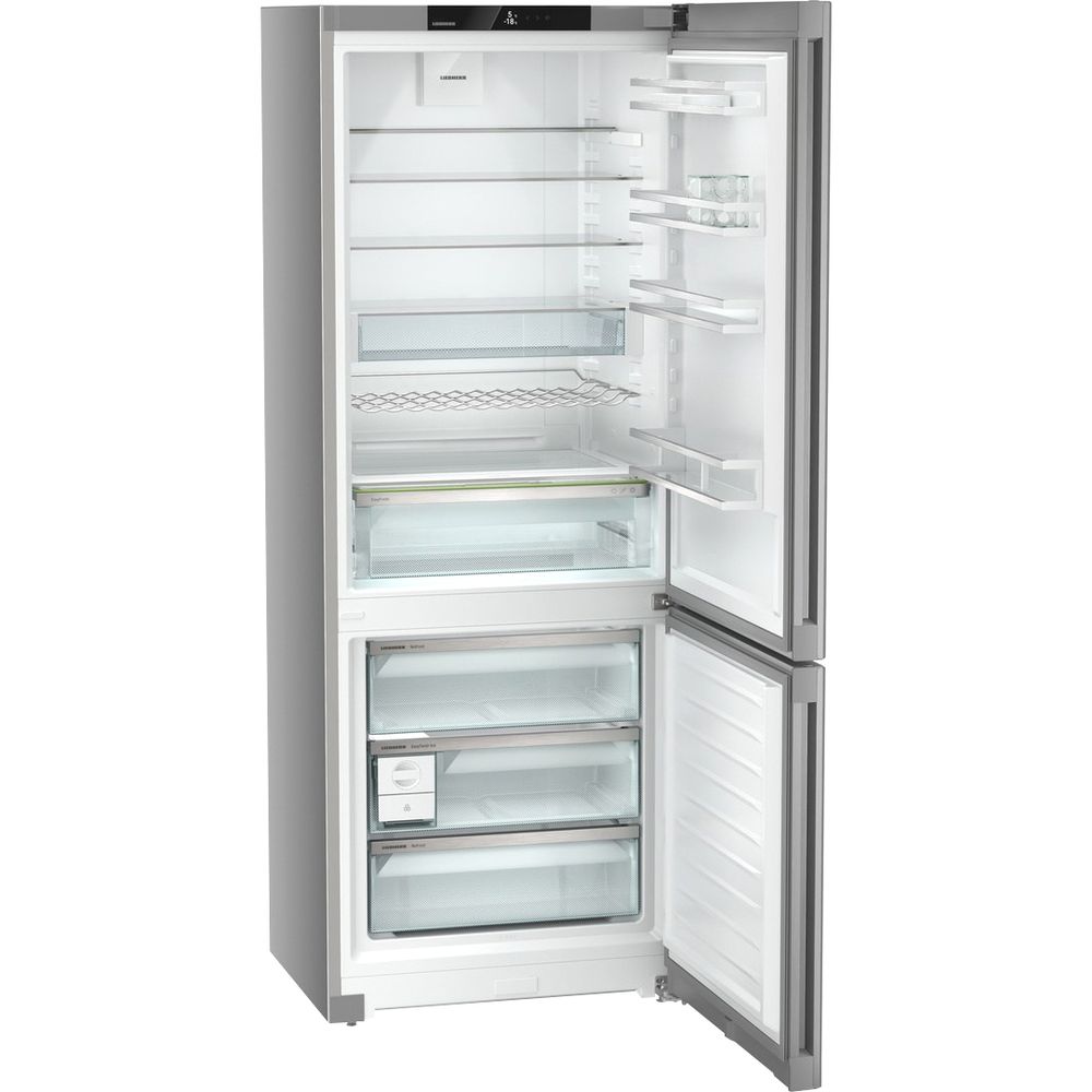 Холодильники LIEBHERR/ Plus, EasyFresh, МК NoFrost, 3 контейнера МК, в. 201,5 см, ш. 75 см, г. 67.5 см, класс ЭЭ A++, внутренние ручки, цвет Steel Finish,,полезный объём: 474 л (346 л + 128 л)