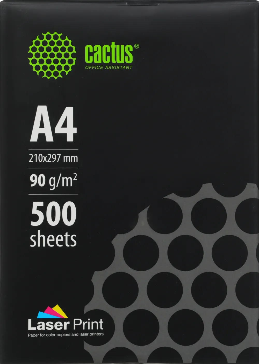 Бумага Cactus CS-LPA490500 A4 марка A/90г/м2/500л./белый CIE170% для лазерной печати