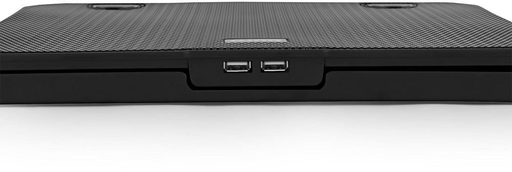 Подставка для ноутбука Buro BU-LCP150-B213 15"335x265x22мм 74.35дБ 1xUSB 2x 140ммFAN 480г металлическая сетка/пластик черный