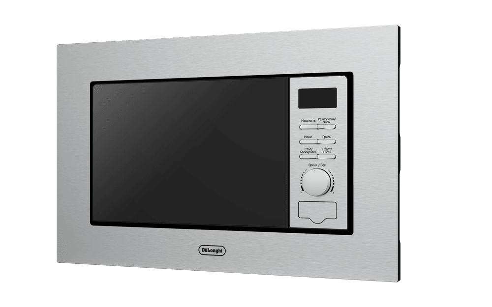 Встраиваемая микроволновая печь Delonghi/ Встраиваемая микроволновая печь Delonghi, объем 20 л, цвет нержавеющая сталь