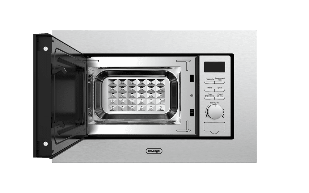 Встраиваемая микроволновая печь Delonghi/ Встраиваемая микроволновая печь Delonghi, объем 20 л, цвет нержавеющая сталь