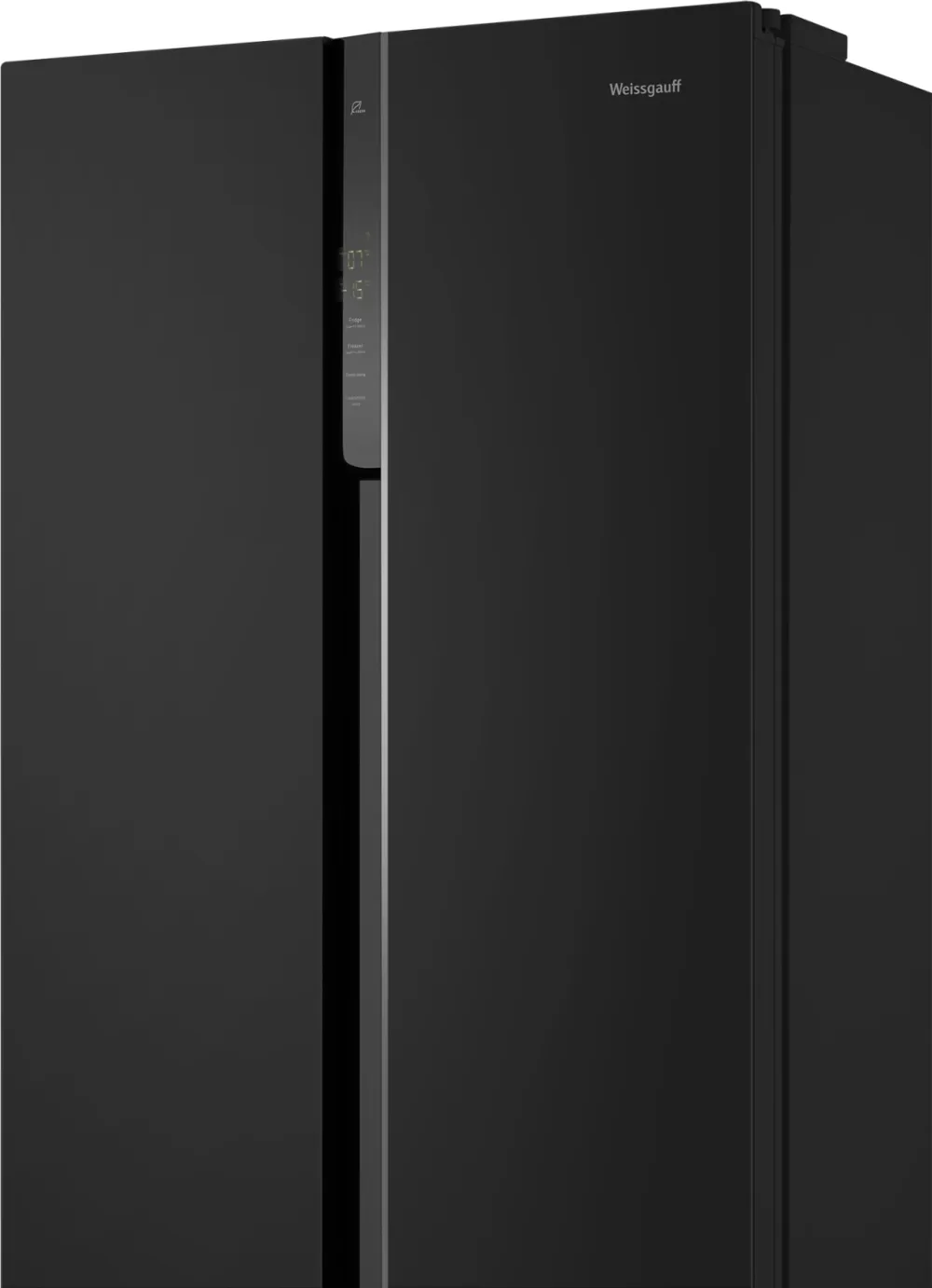 Холодильник Weissgauff WSBS 500 Inverter NoFrost 2-хкамерн. черный стекло инвертер