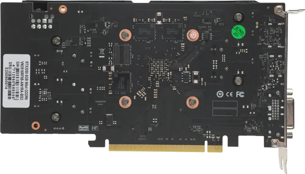Видеокарта Biostar PCI-E 4.0 RTX3050-6G NVIDIA GeForce RTX 3050 6Gb 96bit GDDR6 1042/14000 DVIx1 HDMIx1 DPx1 HDCP Ret