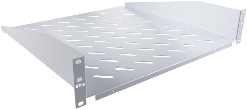 Полка стационарная NTSS NTSS-FF-450 2U нагр.:20кг. 19" 450мм серый (упак.:1шт)