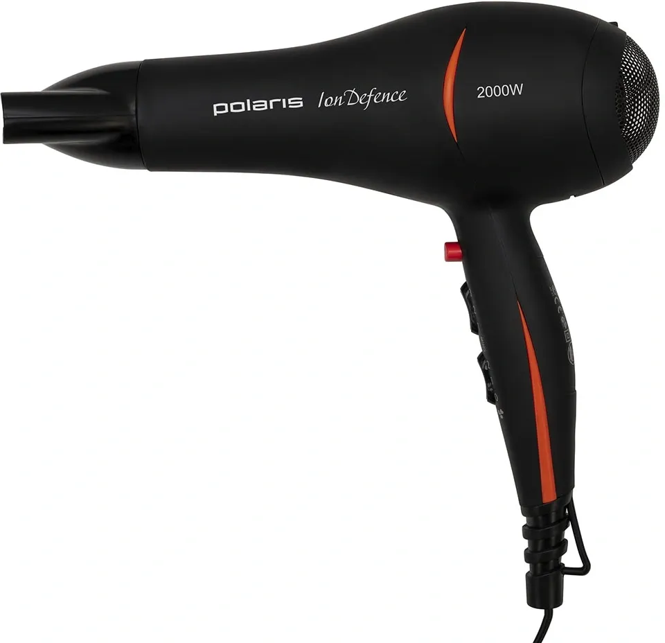Фен Polaris PHD2038Ti 2000Вт черный/красный (PHD 2038TI)