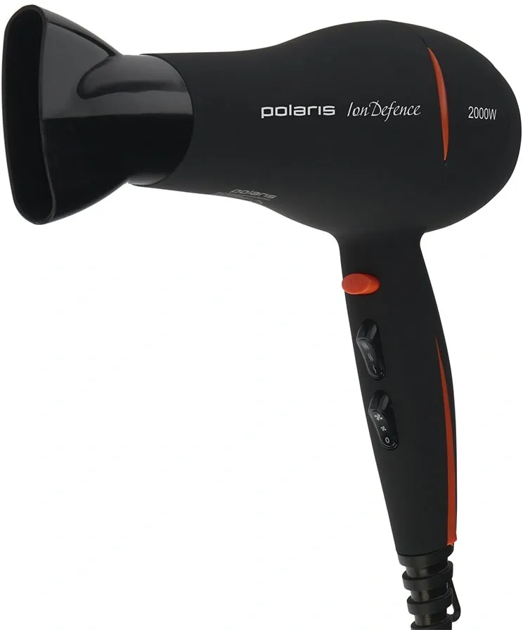 Фен Polaris PHD2038Ti 2000Вт черный/красный (PHD 2038TI)