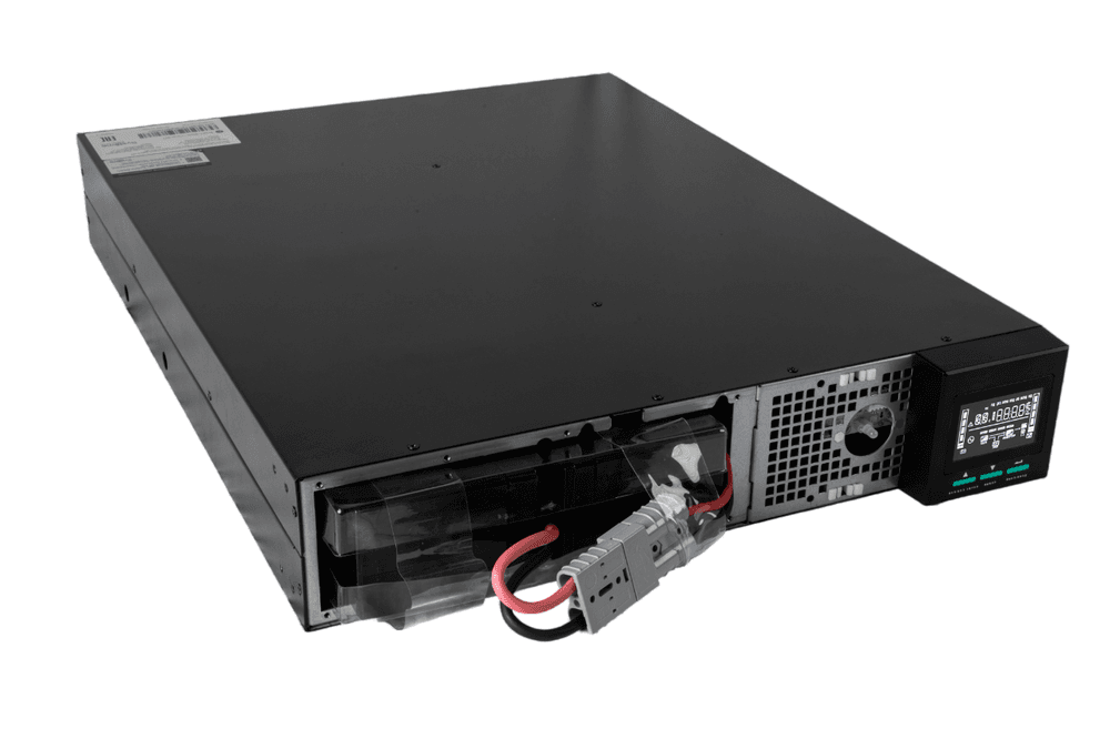 Systeme Electric Smart-Save Online первого поколения 1500 ВА, конвертируемый форм-фактор 2U, 230 В, 8 розеток IEC C13 и 1 розетка С19, SmartSlot, LCD, USB HID, версия с возможностью увеличения времени автономии