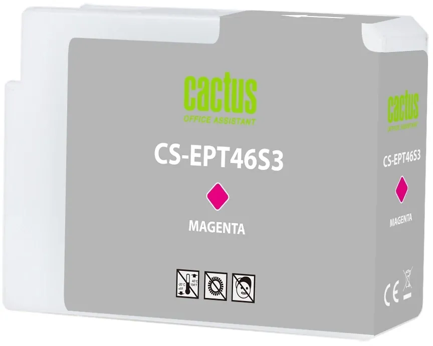 Картридж струйный Cactus CS-EPT46S3 T46S3 пурп.пигм. (30мл) для Epson SureColor SC-P700 с чипом