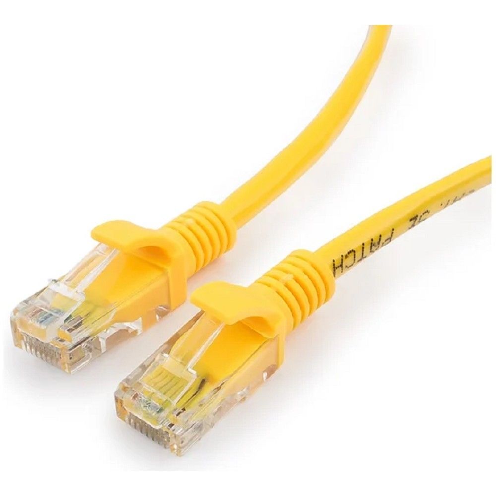 Cablexpert PP10-1.5M/Y Патч-корд медный UTP кат.5e, 1.5м, литой, многожильный (жёлтый)