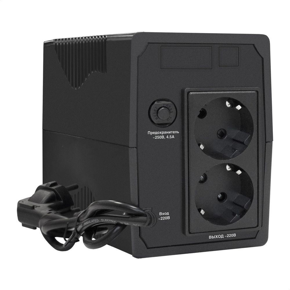 Exegate EP285603RUS ИБП ExeGate SpecialPro UNB-600.LED.AVR.EURO <600VA/360W, LED, AVR, 2 евророзетки, Black>