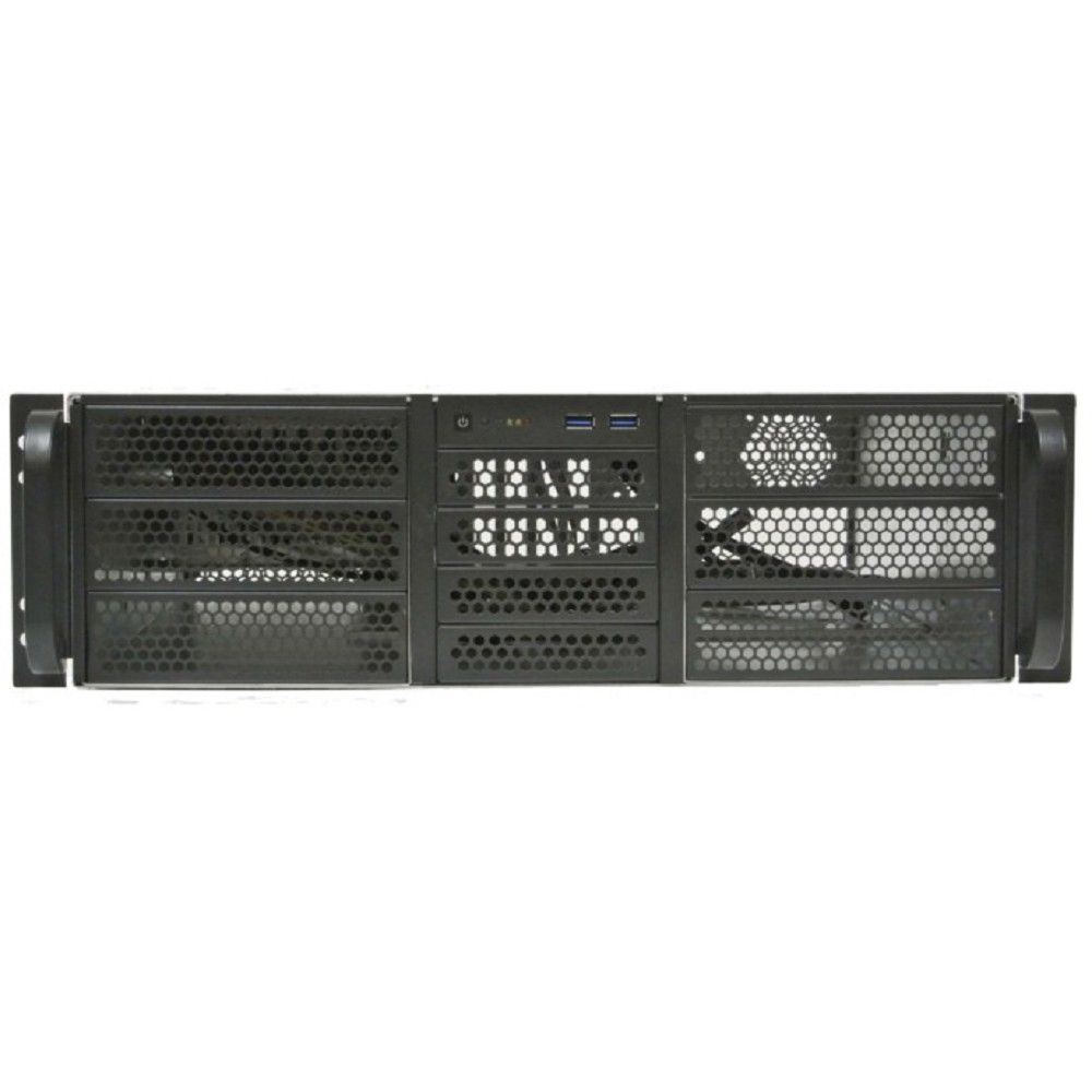 Procase RE306-D6H4-A-45 Корпус 3U server case,6x5.25+4HDD,черный,без блока питания(PS/2,mini-redundant,2U-redundant),глубина 450мм,MB ATX 12"x9.6",4slot