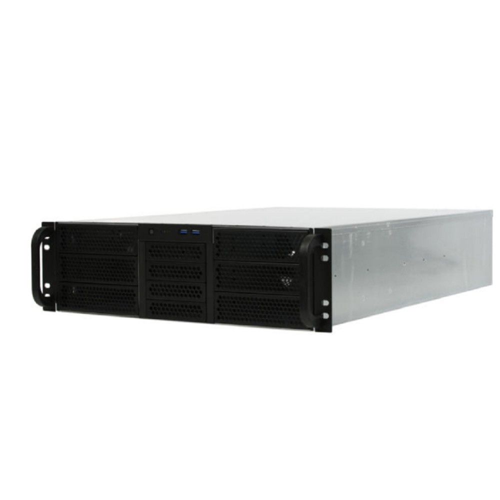 Procase RE306-D6H4-A-45 Корпус 3U server case,6x5.25+4HDD,черный,без блока питания(PS/2,mini-redundant,2U-redundant),глубина 450мм,MB ATX 12"x9.6",4slot