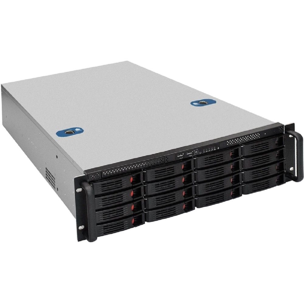 Exegate EX296241RUS Серверная платформа ExeGate Pro 3U660-HS16 <RM 19", высота 3U, глубина 660, Redundant БП Chicony 2x550W, 16xHotSwap, USB>