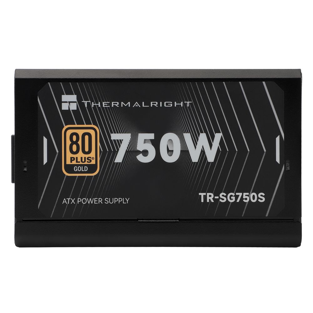 Блок питания 750W/ Power Supply Thermalright, 750W 80+ Gold (ATX, 3.1, PCIe 5.1, Non-modular, 1x24(20+4)pin, 1xCPU 8(4+4)pin, 2xPCIe*2 8(6+2)pin, 5xSATA3, 1x12+4pin (12VHPWR PCIe 5.1 12+4pin 600mm), 3xMOLEX4pin, Active, 120x120mm, 150x140x86mm, APFC, blac