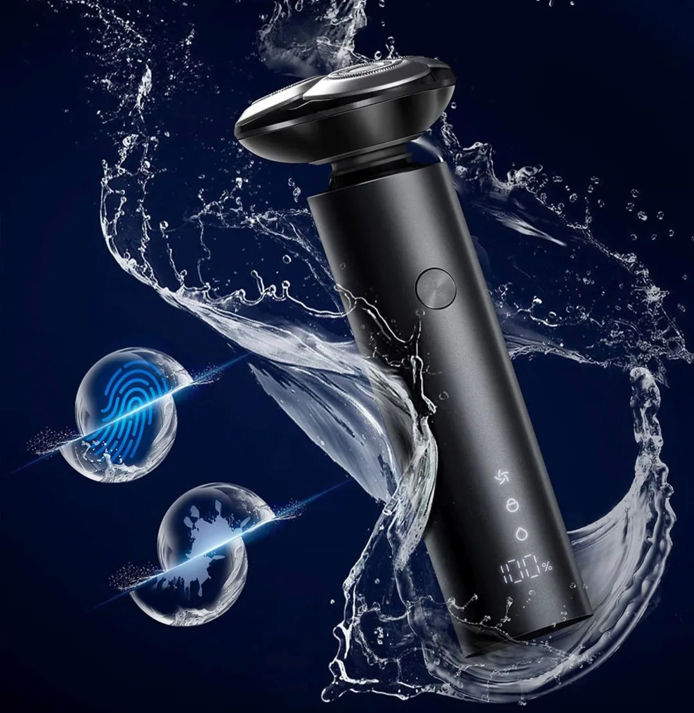 Бритва роторная Xiaomi Electric Shaver S301 реж.эл.:3 питан.:аккум. черный