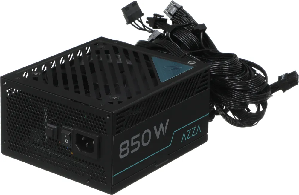 Блок питания Azza ATX 850W PSAZ-850G Gen.5 80+ gold (20+4pin) APFC 120mm fan 6xSATA Cab Manag RTL