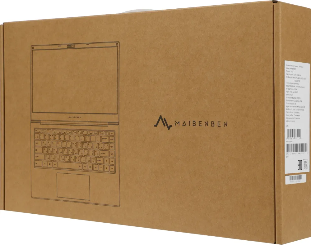 Ноутбук Maibenben S14A-R545UM Ryzen 5 Pro 4650U 8Gb SSD256Gb AMD Radeon Graphics 14" IPS FHD (1920x1080) Linux dk.blue WiFi BT Cam 5000mAh (S14A-R545UMA1SLURE0)