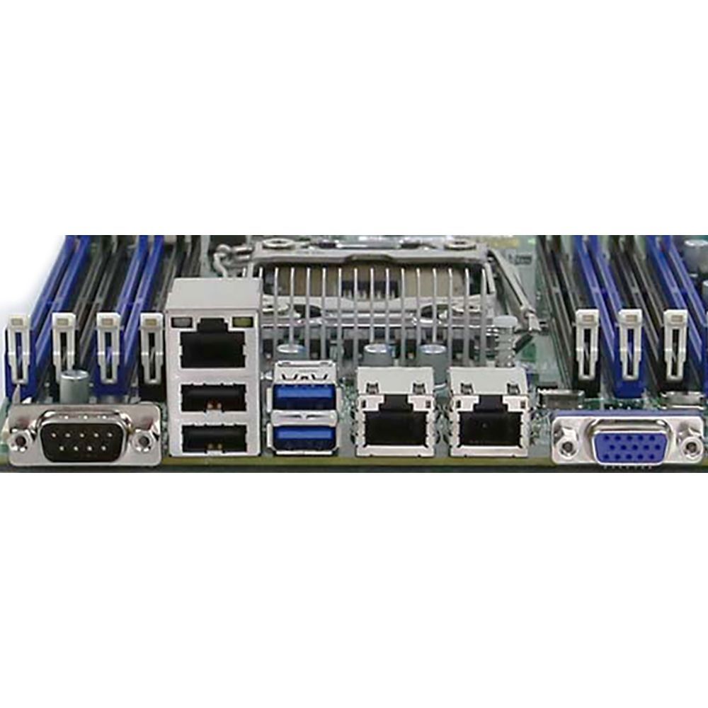 Материнская плата SuperMicro MBD-X10SRL-F-B ATX 8x 288-pin DDR4 DIMM slots Up to 1TB ECC 3DS LRDIMM Up to 512GB ECC LRDIMM Up to 256GB ECC RDIMM LGA 2011 10x SATA3 (6Gbps) ports 4x USB 3.0 ports 8x USB 2.0 ports 2x PCI-E 3.0 x8 slots 2x PCI-E 3.0 x8 slots