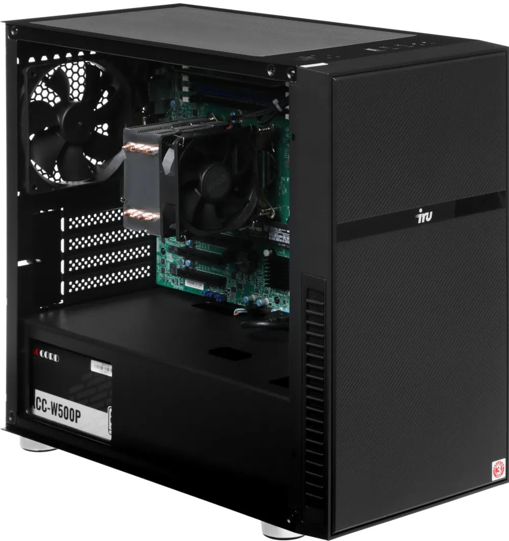 Сервер IRU Rock w9102e 1xE-2224G 1x16Gb 1x1Tb M.2 SSD C242 AST2500 2xGigEth 1x500W (2119889)