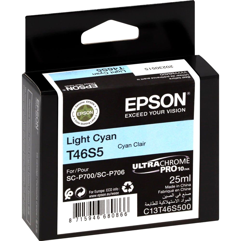 EPSON C13T46S500 картридж для SC-P700 светло-голубой 25 мл. (LFP)
