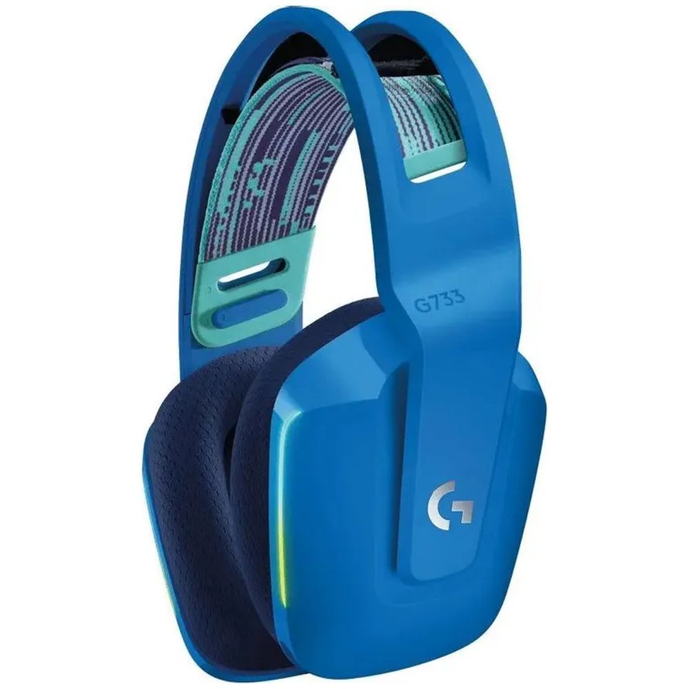 Наушники с микрофоном Logitech G733 Lightspeed синий накладные Radio оголовье (981-000945)