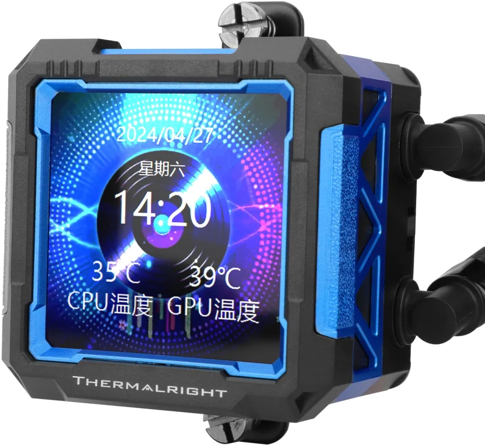 Система водяного охлаждения Thermalright Frozen Warframe Pro 360 Soc-AM5/AM4/1151/1200/2066/2011/1700 черный 4-pin 29.6dB Al LCD Ret (F-WFRAME-PRO-360-BL)