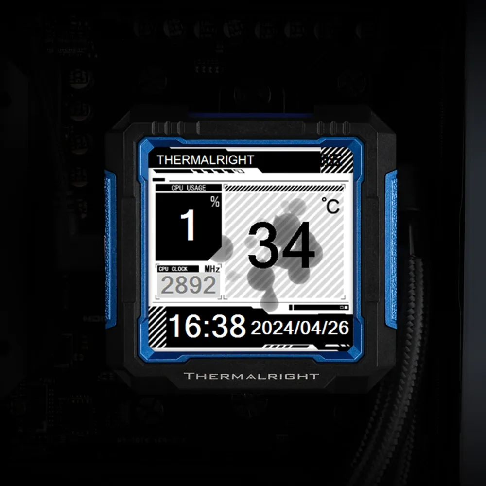 Система водяного охлаждения Thermalright Frozen Warframe Pro 360 Soc-AM5/AM4/1151/1200/2066/2011/1700 черный 4-pin 29.6dB Al LCD Ret (F-WFRAME-PRO-360-BL)