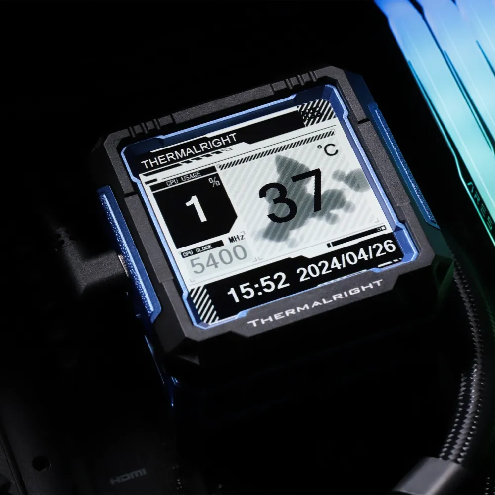 Система водяного охлаждения Thermalright Frozen Warframe Pro 360 Soc-AM5/AM4/1151/1200/2066/2011/1700 черный 4-pin 29.6dB Al LCD Ret (F-WFRAME-PRO-360-BL)