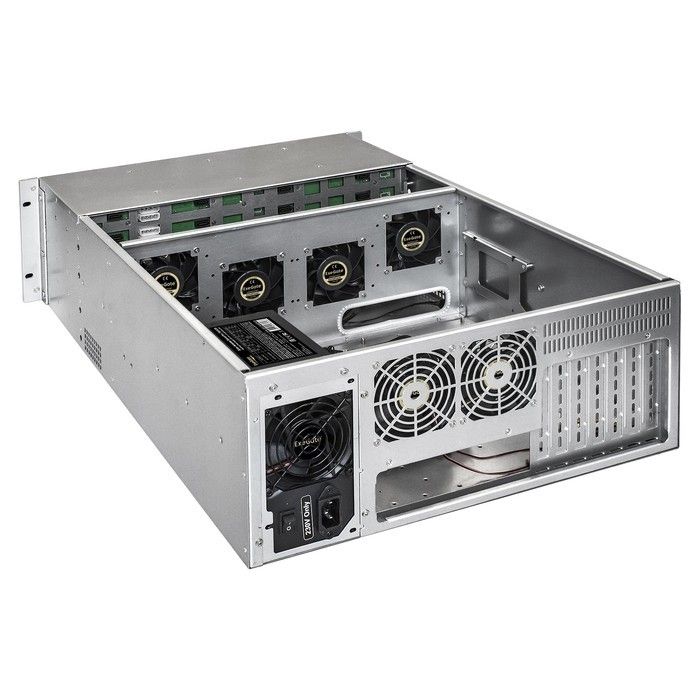 Exegate EX293580RUS Серверный корпус ExeGate Pro 4U660-HS24 <RM 19", высота 4U, глубина 660, БП 900ADS, 24xHotSwap, USB>