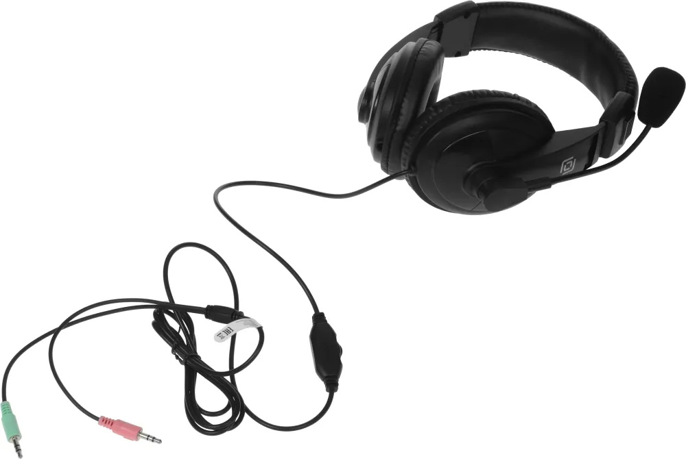 Наушники с микрофоном Оклик HS-M137V черный 1.8м мониторные оголовье (614046)
