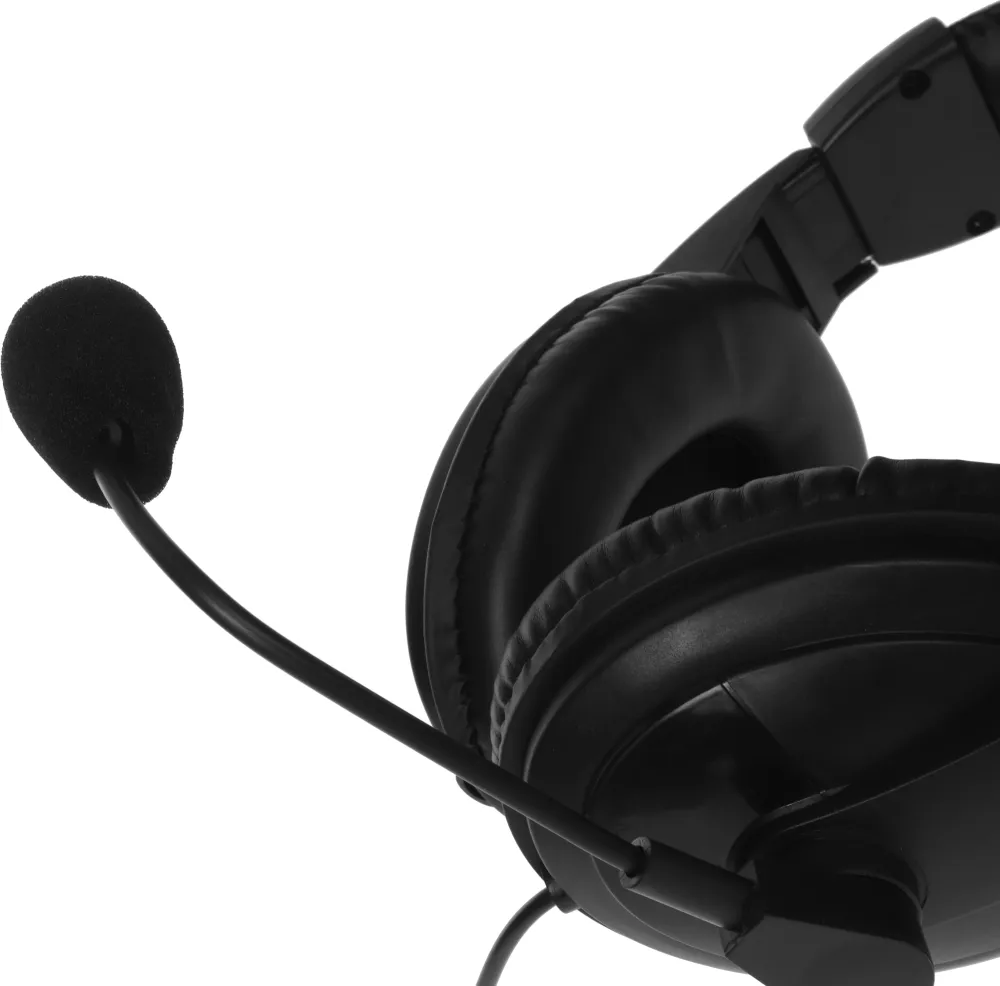 Наушники с микрофоном Оклик HS-M137V черный 1.8м мониторные оголовье (614046)