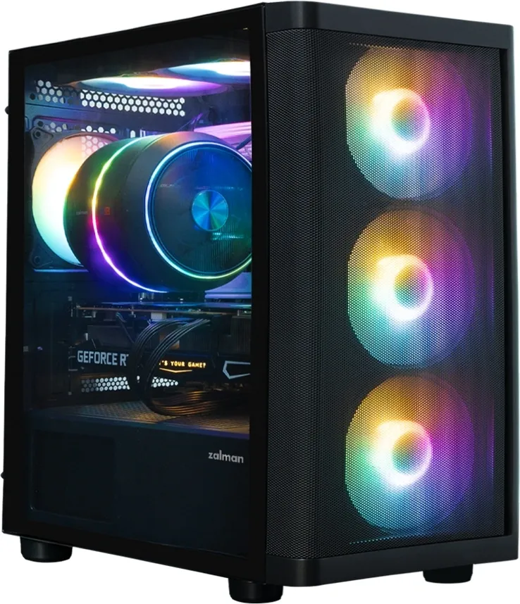 корпус ZALMAN M4 SE, MATX, BLACK, WINDOW, 1xCombo (3.5'' or 2.5''), 1x3.5", 2x2.5", 2xUSB2.0,1xUSB3.0, FRONT 3x120mm FRGB, TOP 2x120mm FRGB, REAR 1x120mm FRGB