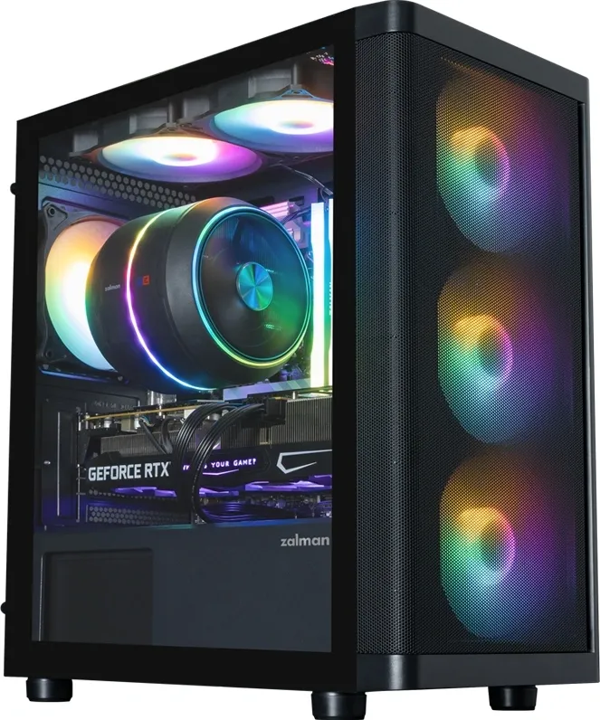 корпус ZALMAN M4 SE, MATX, BLACK, WINDOW, 1xCombo (3.5'' or 2.5''), 1x3.5", 2x2.5", 2xUSB2.0,1xUSB3.0, FRONT 3x120mm FRGB, TOP 2x120mm FRGB, REAR 1x120mm FRGB