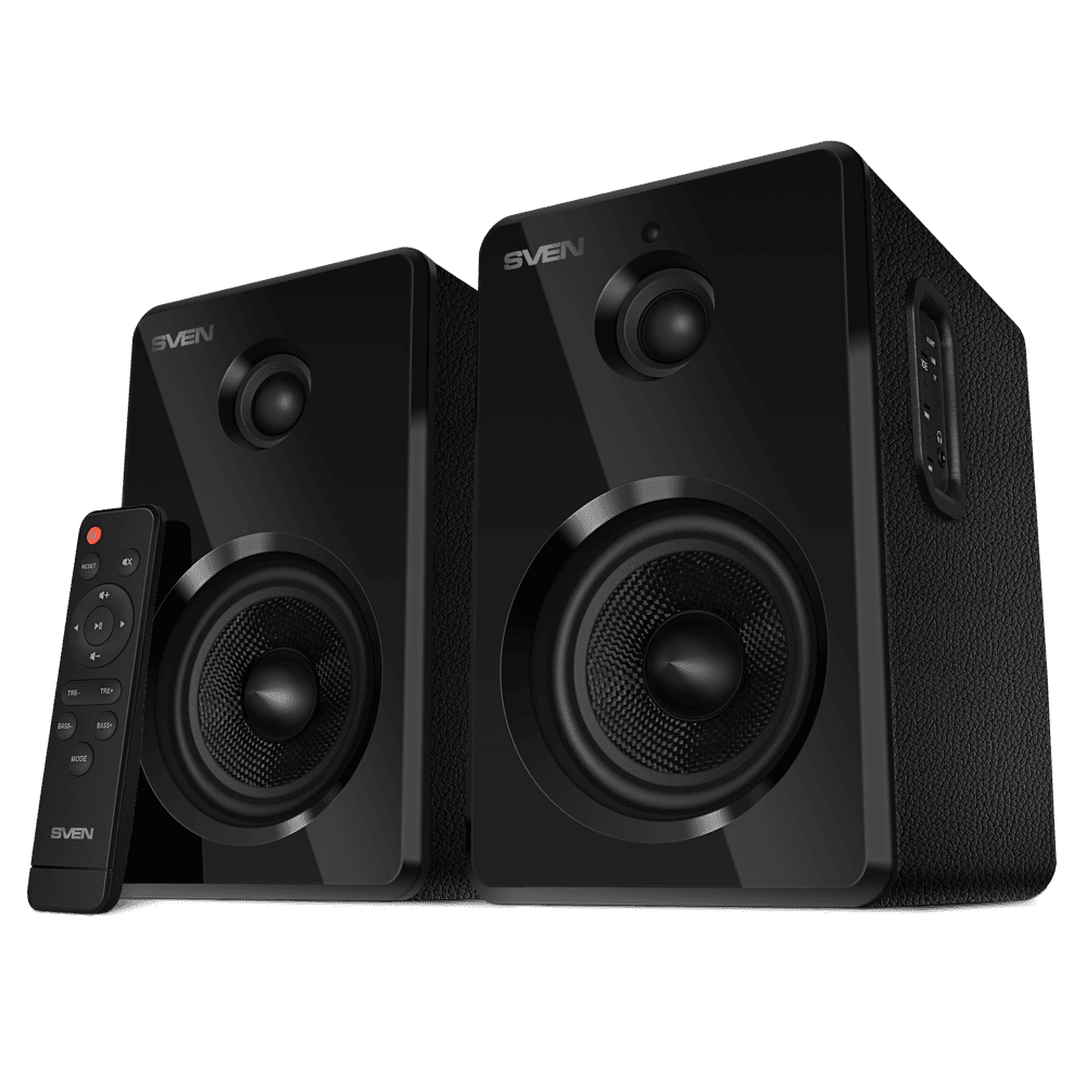 Компьютерная акустика 2.0 Sven SPS-730 черный (50 Вт, BT, пульт, USB, microSD)