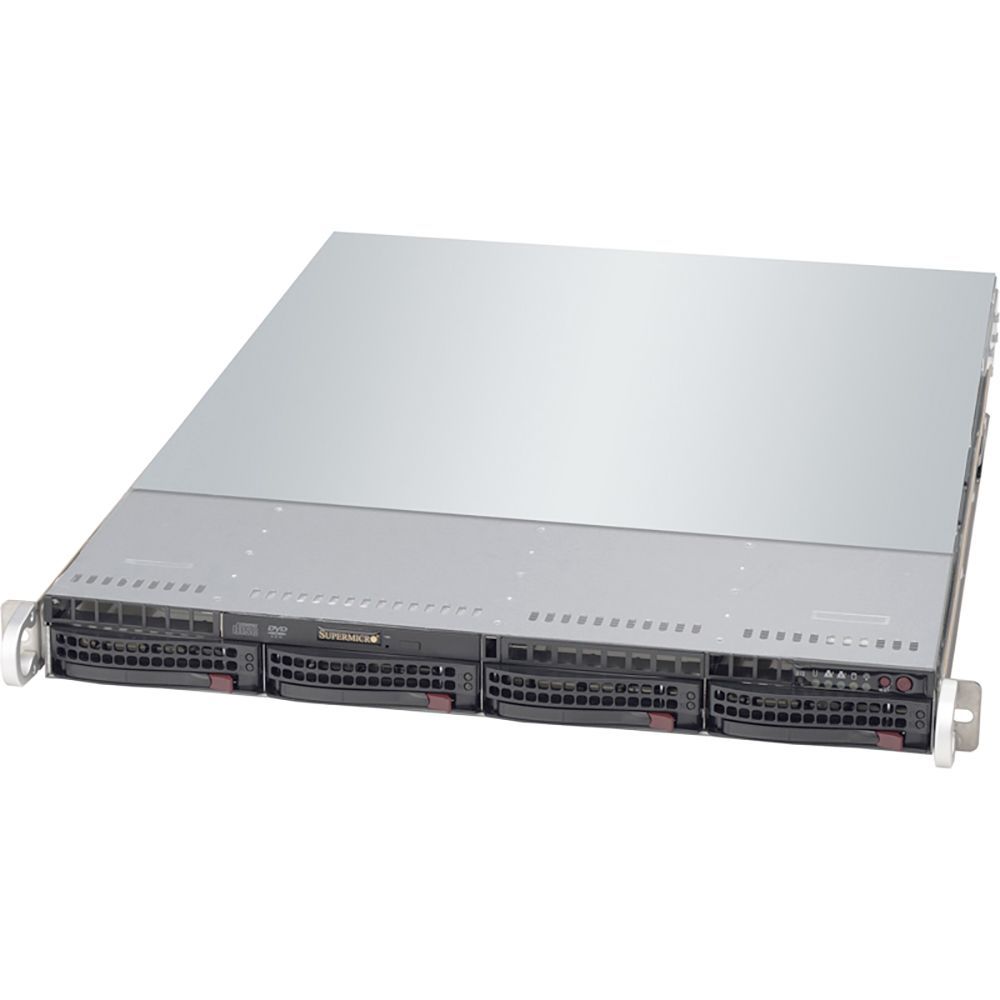 Корпус SuperMicro CSE-815TQ-R700WB Black 1U SC815 WIO W/Redundant  700W