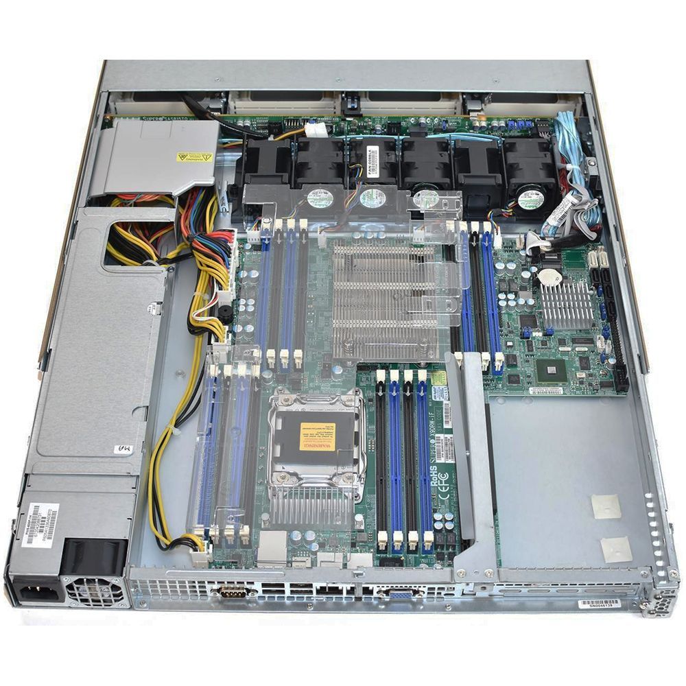 Корпус SuperMicro CSE-815TQ-R700WB Black 1U SC815 WIO W/Redundant  700W
