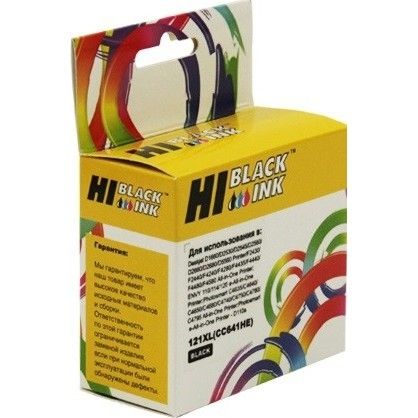 Hi-Black CC641HE Картридж для HP DJ F4283/D2563, №121XL, BK, 600 стр.