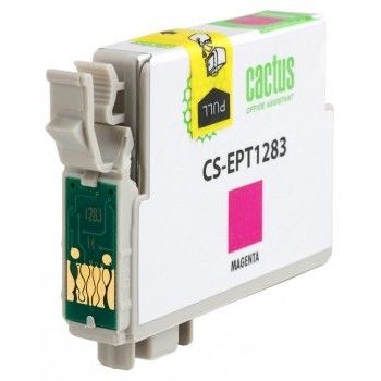 Картридж струйный Cactus CS-EPT1283 T1283 пурпурный (7мл) для Epson Stylus S22/S125/SX420/SX425/Office BX305 с чипом