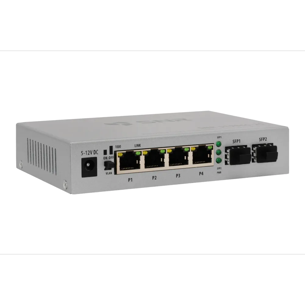 SNR SNR-S1904G-2S Неуправляемый коммутатор уровня 2, 4 порта 10/100/1000Base-T, 2 порта 1000Base-X (SFP)