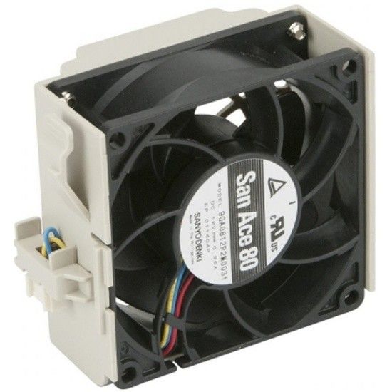 Supermicro FAN-0125L4  80x32 mm 6.7K RPM SC836 Rear Exhaust Fan W/ Housing