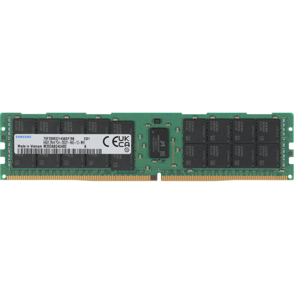 Samsung DDR4 64GB RDIMM (PC4-25600) 3200MHz ECC Reg 1.2V (M393A8G40AB2-CWE(BQ))