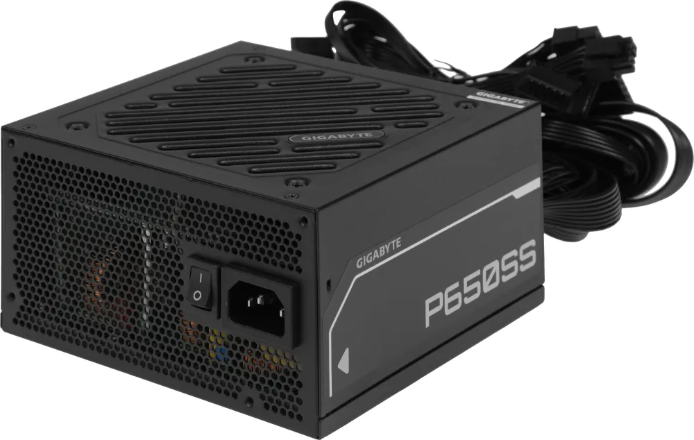 Блок питания ПК Gigabyte P650SS 650W, 80+, SILVER, НЕ модульный, ATX 3.0