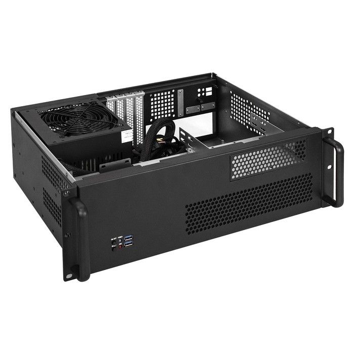 Exegate EX293670RUS Серверный корпус ExeGate Pro 3U330-02 <RM 19", высота 3U, глубина 330, БП 900PPH-SE 80 PLUS® Bronze, USB>