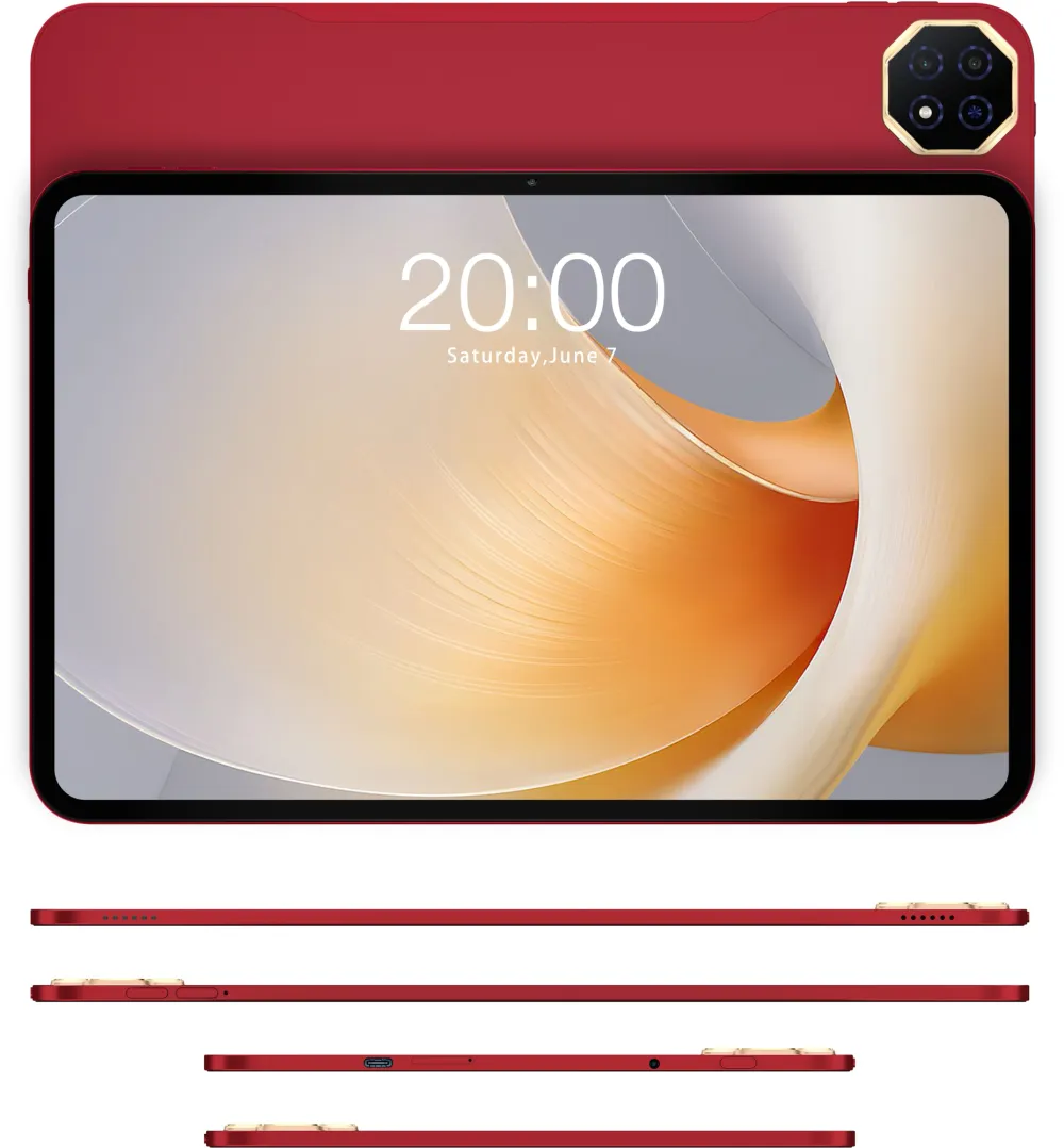 Планшет Teclast T65Plus G99 (2.2) 8C RAM8Gb ROM128Gb 13.4" IPS 1920x1200 4G Android 15 красный 13Mpix 8Mpix BT WiFi microSD 1Tb 10000mAh 32hr